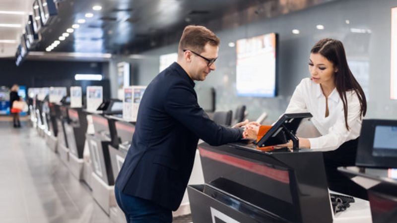 Counter of IcelandAir in Pittsburgh